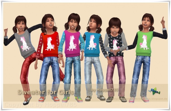 Sims 4 Sweater for Girls at Hoppel785