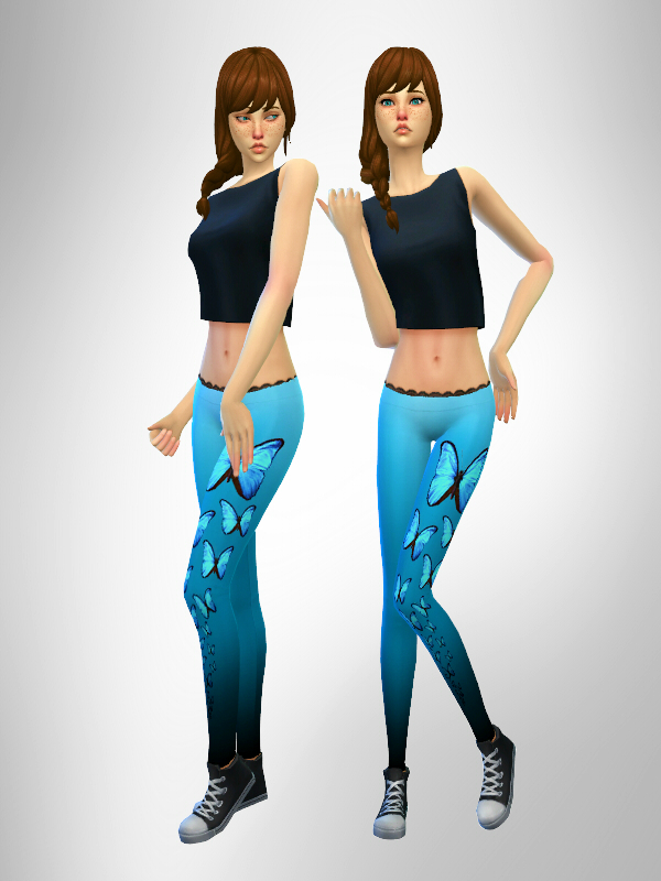 Sims 4 Butterfly Leggings Recolor at Simduction