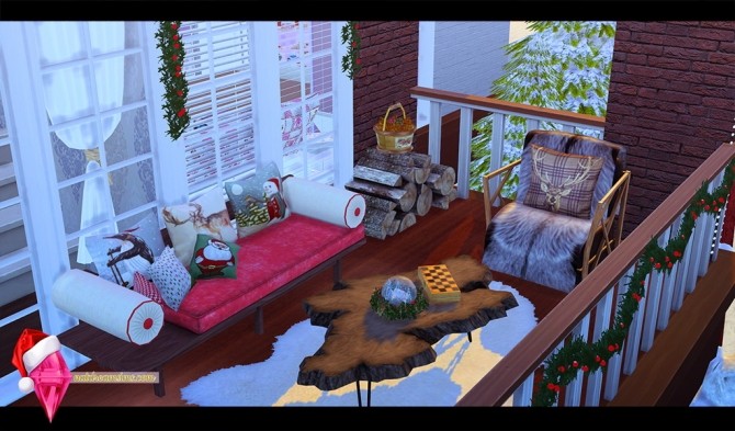 Sims 4 Christmas morning house at Nat Dream Sims