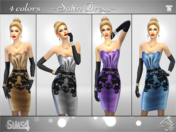 Sims 4 Shine Dresses by Devirose at TSR