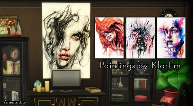 Sims 4 Painting Pack at Ameranthe – Camera Obscura