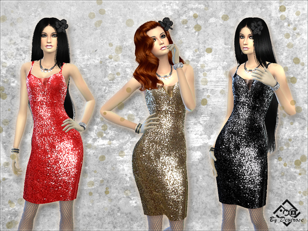 Sims 4 Sansilvestro Dresses by Devirose at TSR