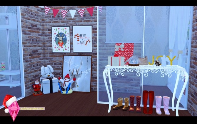 Sims 4 Christmas morning house at Nat Dream Sims