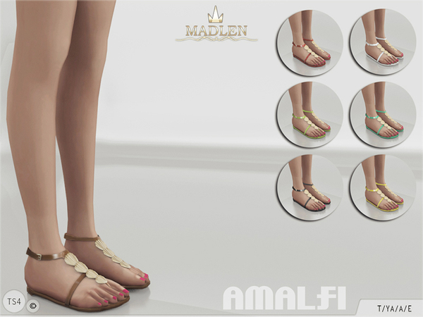 Sims 4 Madlen Amalfi Shoes by MJ95 at TSR