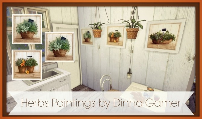 Sims 4 Herbs Paintings at Dinha Gamer