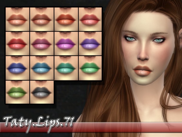 Sims 4 Taty Lips 71 by tatygagg at TSR
