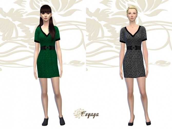 Sims 4 Denris dress by Fuyaya at Sims Artists