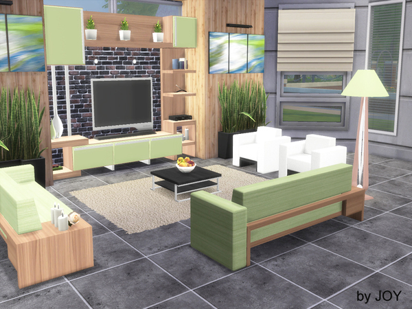 Sims 4 Living Chester by Joy at TSR