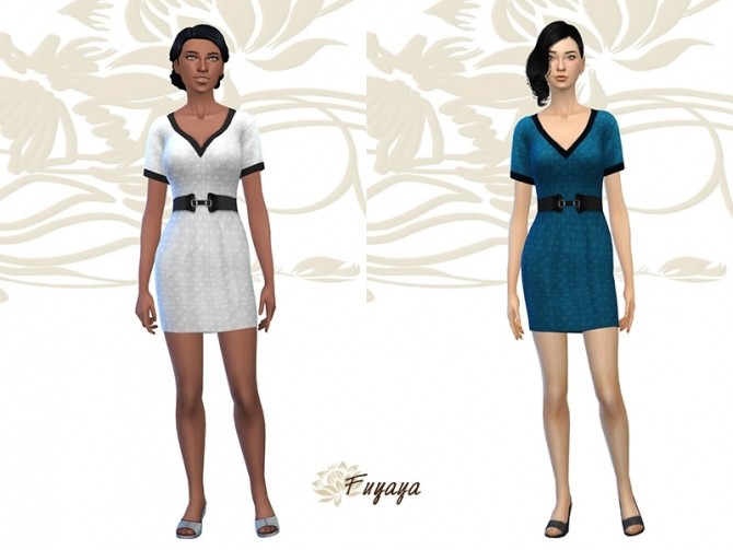 Sims 4 Denris dress by Fuyaya at Sims Artists