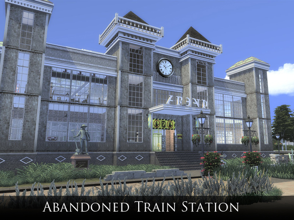 Sims 4 Abandoned Train Station Club by Schedels Asylum at TSR