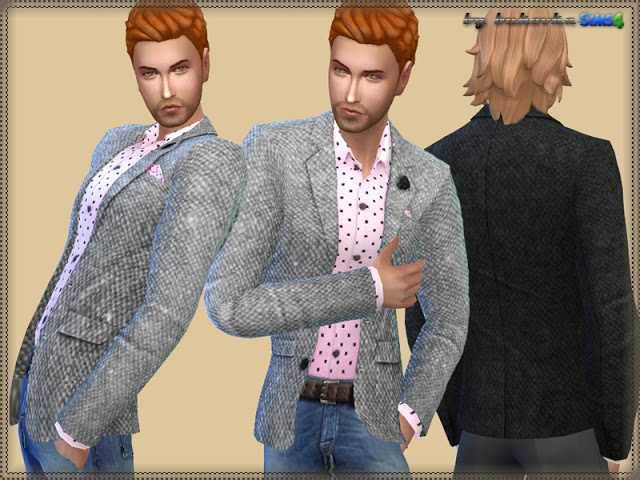 Sims 4 Tweed Jacket at Bukovka