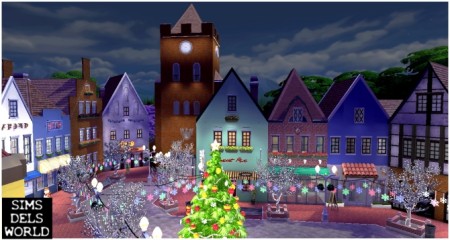 Old Town 08 Christmas version at SimsDelsWorld
