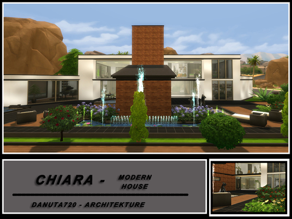 Sims 4 Modern House by Chiara at TSR