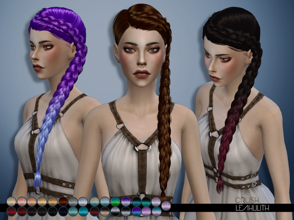 Sims 4 Crush hair by LeahLilith at TSR