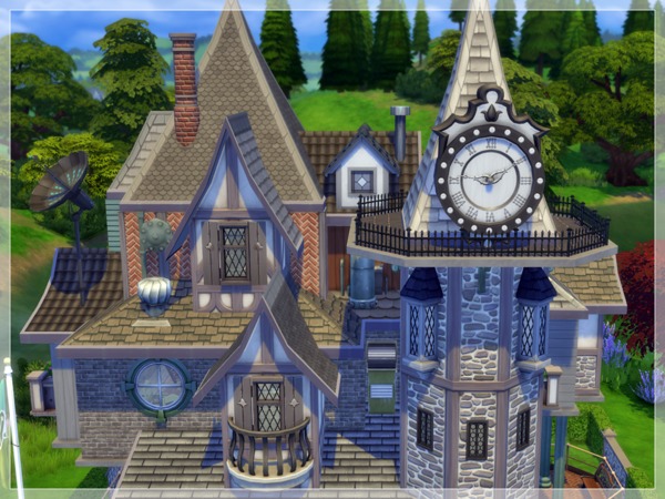 Sims 4 Steampunk Towers by Arelien at TSR