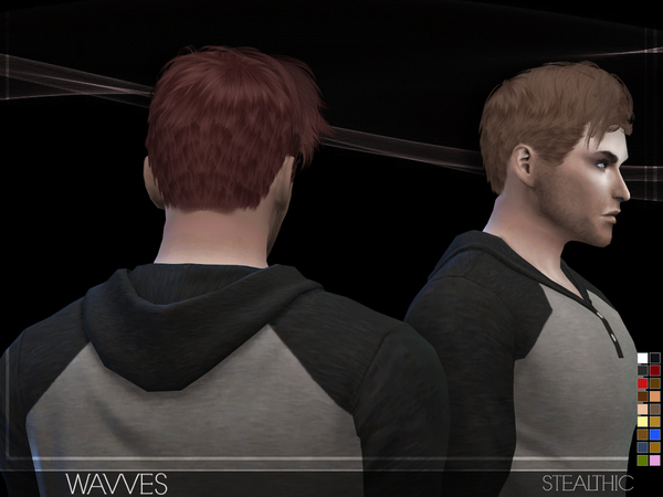 Sims 4 Wavves Male Hair by Stealthic at TSR