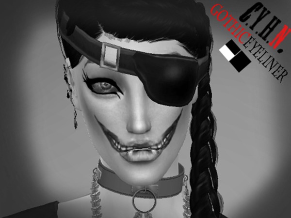 Sims 4 CYHN GothicEyeliner by Chung Yan Hei at TSR