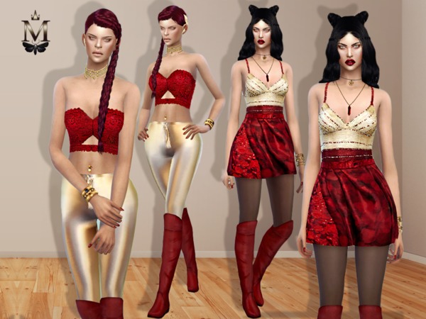 Sims 4 MFS+Madlen Christmas Collection at TSR
