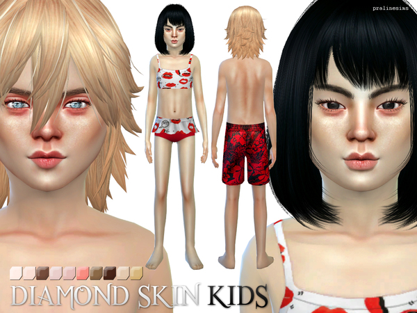 Pralinesims PS Diamond Skins | Sims 4, Sims 4 cc skin