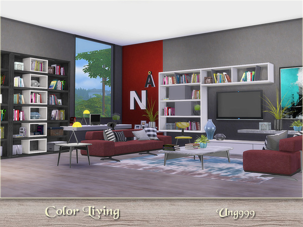 Sims 4 Color Living by ung999 at TSR