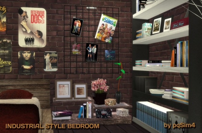 Sims 4 Industrial Style Bedroom at pqSims4