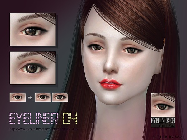 Sims 4 Eyeliner 04 by S Club WM at TSR