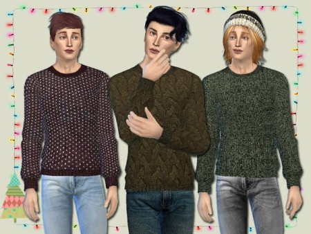 Knit Jumpers for Him by Simlark at TSR » Sims 4 Updates