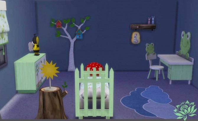 Sims 4 Nature room for kids by Maman Gateau at Sims Artists
