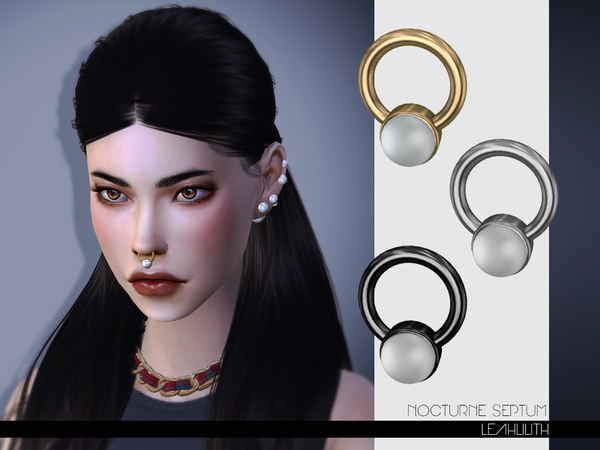 Sims 4 Nocturne Septum by LeahLilith at TSR