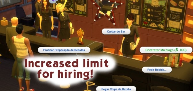 Sims 4 Increased limit for hiring! by arkeus17 at Mod The Sims