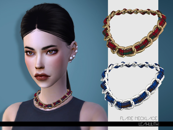 Sims 4 Flare Necklace by LeahLilith at TSR