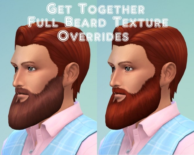 Sims 4 Get Together Full Beard Texture Overrides by VentusMatt at Mod The Sims