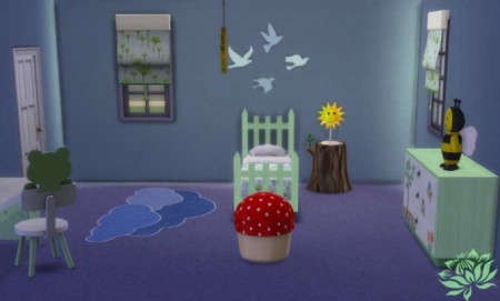 Nature room for kids by Maman Gateau at Sims Artists » Sims 4 Updates