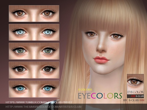 Sims 4 Eyecolor 20 by S Club WM at TSR