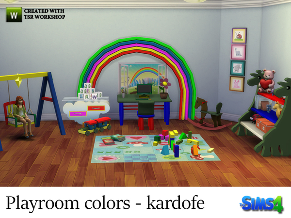 Sims 4 Playroom colors by kardofe at TSR