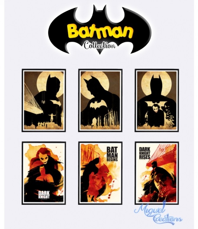Sims 4 Batman Posters Collection at Victor Miguel