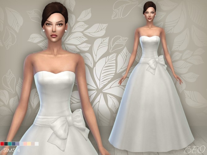 Sims 4 WEDDING DRESS 04 at BEO Creations