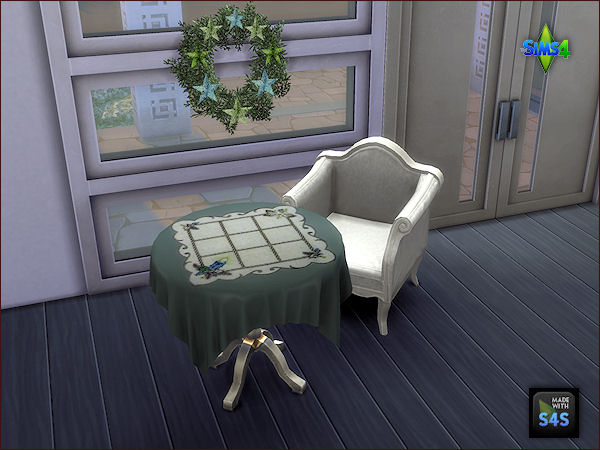 Sims 4 8 Christmas tableclothes by Mabra at Arte Della Vita