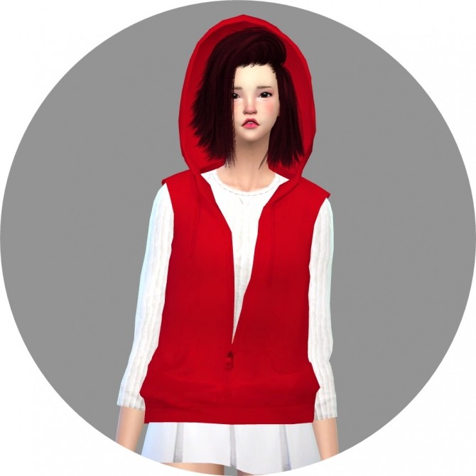 Sims 4 Ear hood jacket&vest at Marigold