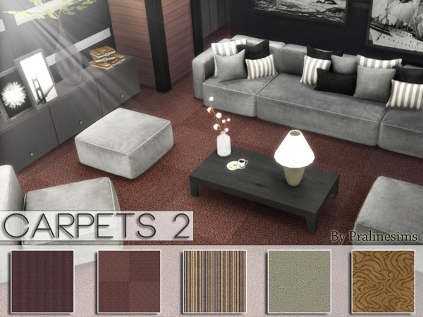 Sims 4 Carpets 2 by Pralinesims at TSR