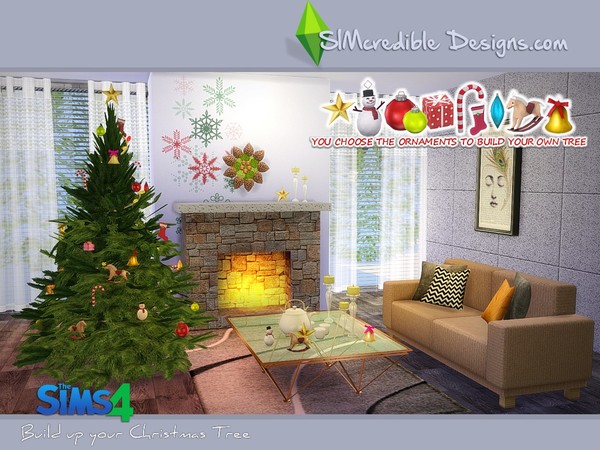 Sims 4 Build up your Christmas tree by SIMcredible! at TSR