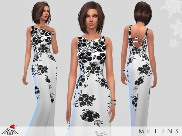 Sims 4 Whispers Gown by Metens at TSR
