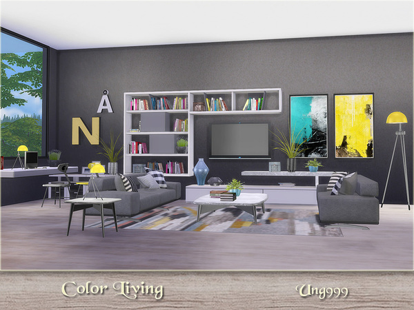 Sims 4 Color Living by ung999 at TSR