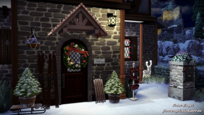 Sims 4 Tudor style house Happy New Year at Frau Engel