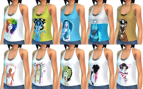 Sims 4 Leilani Joy’s Shirt Recolors at Simduction