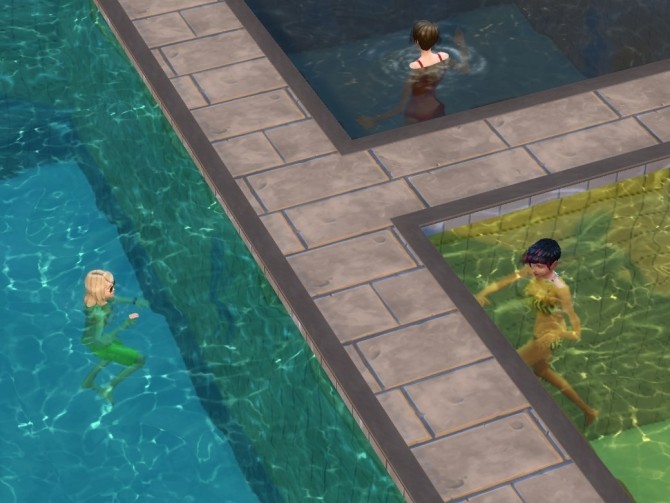 Sims 4 Multi Color Pool Water by plasticbox at Mod The Sims