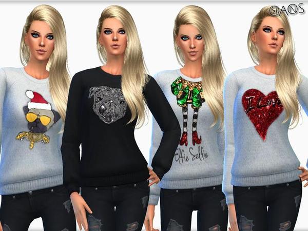 Sims 4 Print Sweaters V1 by OranosTR at TSR