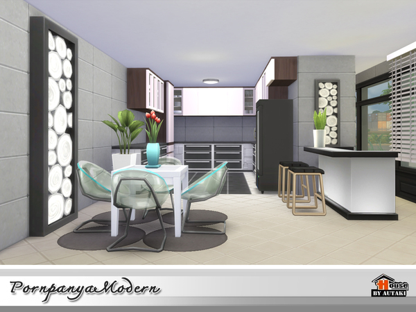 Sims 4 Modern house by autaki at TSR