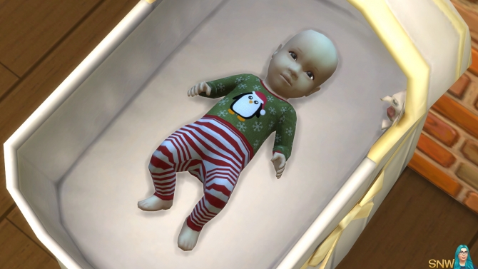 Baby Penguin Christmas Outfits at Sims Network – SNW » Sims 4 Updates