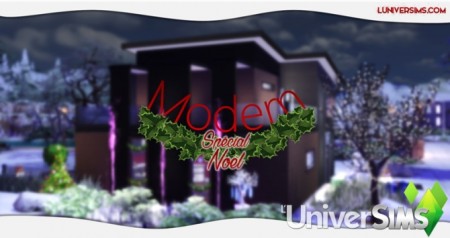 Modern Christmas Special House by Will at L’UniverSims